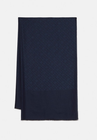Tommy Hilfiger CONTEMPORARY SCARF MONO Scarf space blue СОВРЕМЕННЫЙ ШАРФ МОНО Шарф космический синий