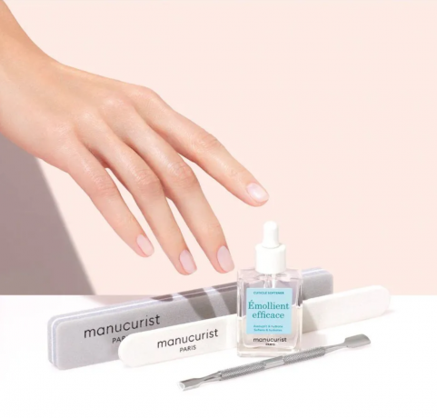 Manucurist  Nail Prep Set, Набор для ногтей Nail Prep Set, Франция, средство для кутикулы 15 мл + пилочки и пушер, подготовка ногтей и кутикулы, аккуратный маникюр и уход