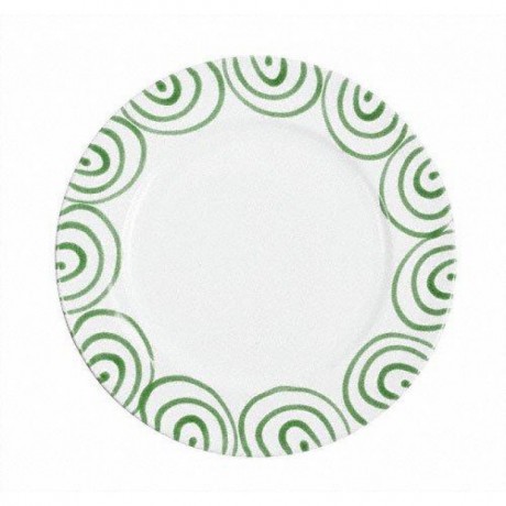 Gmundner Keramik Gmundner Keramik Grungeflammt Speiseteller Gourmet d: 29 cm / h: 2,2 cm Керамическая тарелка для гурманов Gmundner с зеленым пламенем д: 29 см / высота: 2,2 см