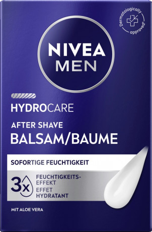 NIVEA MEN HydroCare After Shave Balsam, 100 ml, Нивеа Мужской бальзам после бритья, провитамин B5, увлажнение и успокоение, 100 мл