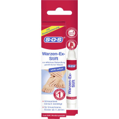SOS Warzen-Ex-Stift, 3 ml, SOS Стик от бородавок, точечное нанесение, курс до 6 недель, 3 мл