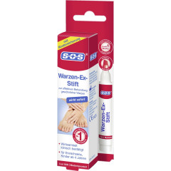 SOS Warzen-Ex-Stift, 3 ml, SOS Стик от бородавок, точечное нанесение, курс до 6 недель, 3 мл