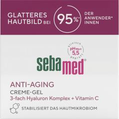 SEBAMED Anti-Aging Creme-Gel, 50 g, Себамед Антивозрастной крем-гель для лица, Q10, гиалуроновая кислота, легкая текстура, 50 г