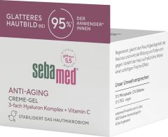 SEBAMED Anti-Aging Creme-Gel, 50 g, Себамед Антивозрастной крем-гель для лица, Q10, гиалуроновая кислота, легкая текстура, 50 г