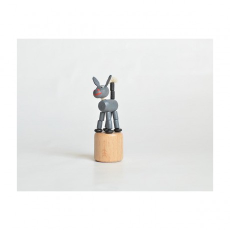 Holzspielzeug Wackelfigur Esel Деревянная игрушка кивает ослик