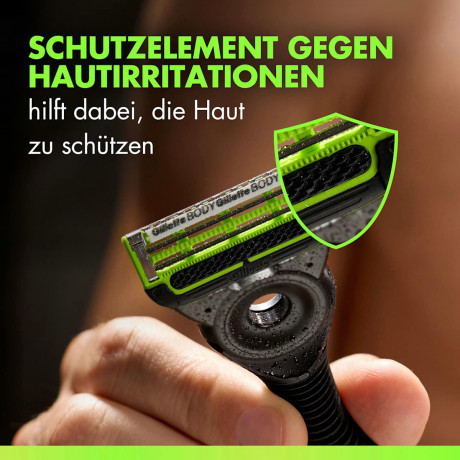 GILLETTE Rasierklingen, Labs Body & Intimate, 6 St, Джилетт Сменные кассеты Labs Body & Intimate для тела и интимных зон, 6 шт.