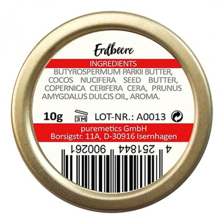 puremetics Lip Balm Erdbeere Клубничный бальзам для губ