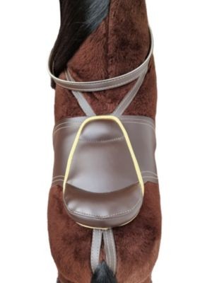 Erst-Holz Klassisches braunes Schaukelpferd mit Wippgestell Классическая коричневая лошадка-качалка с качелями