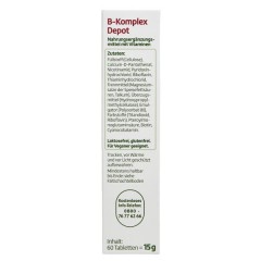 altapharma Vitamin B Komplex Depot Tabletten Витамин Таблетки Комплекс витамина D для уменьшения усталости 15 г