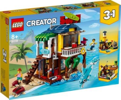 LEGO 2er Set: Creator 31118 Surfer-Strandhaus + Nudelladen Набор из 2 предметов: Creator 31118 Surfer Beach House + магазин лапши