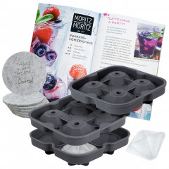 Moritz &amp; Moritz Moritz &amp; Moritz Eiswucrfelform Diamanten 2er Set  grau Набор бриллиантов в форме кубиков льда Moritz &amp;amp; Moritz, 2 шт.