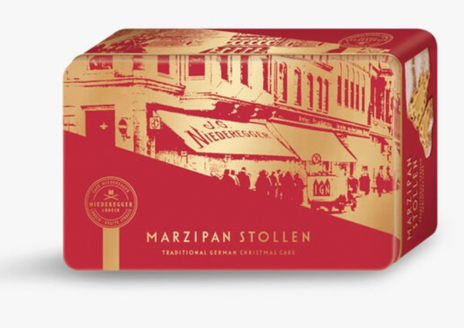 Niederegger Marzipan-Stollen 500g, Нидерегерр штоллен марципановый 500гр