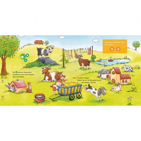 Tessloff Verlag BOOKii® Zahle die Tiere von 1 bis 10 BOOKii® Пронумеруйте животных от 1 до 10