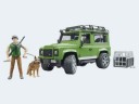 Bruder Land Rover Defender Station Wagon mit Forster und Hund Универсал Land Rover Defender с Форстером и собакой