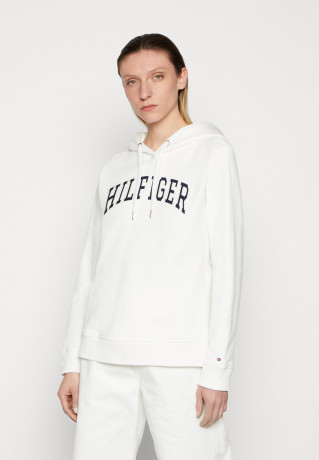 Tommy Hilfiger VARISTY HOODIE Hoodie ecru VARISTY HOODIE Толстовка с капюшоном экрю