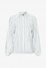 Tommy Hilfiger VERTICAL STRIPE Button-down blouse textured stripe ecru blue VERTICAL STRIPE Блузка на пуговицах фактурная полоса цвета экрю