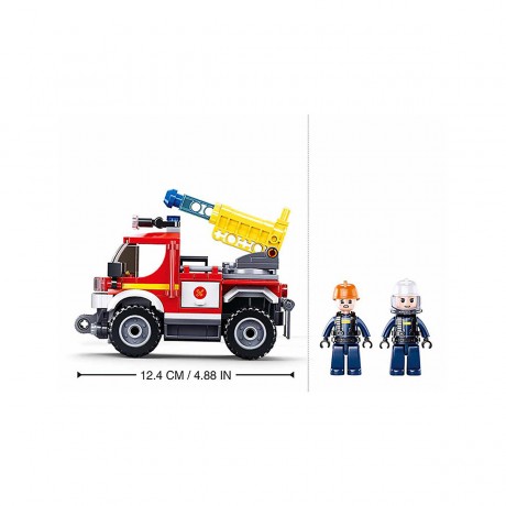 Sluban Klemmbausteine Gelande-Loschfahrzeug (192 Teile) Внедорожная пожарная машина (192 шт.)