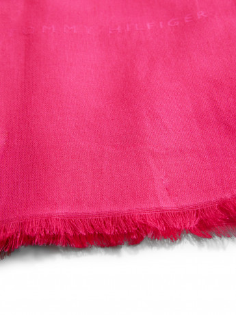 Tommy Hilfiger CONTEMPORARY SCARF MONO Scarf bright cerise pink СОВРЕМЕННЫЙ ШАРФ МОНО Шарф ярко-вишнево-розовый