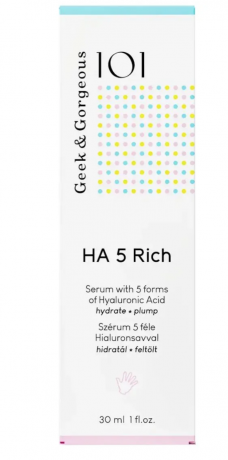 Geek & Gorgeous HA 5 Rich Сыворотка для лица с гиалуроновой кислотой, увлажняющая, 5 видов гиалуроновой кислоты, для сухой и нормальной кожи, 30 мл