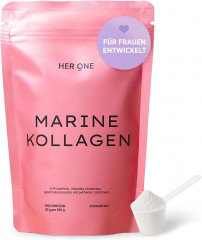 HER ONE Marine Collagen 150g, Морской коллаген гидролизат (Франция), 150г порошок, с медью
