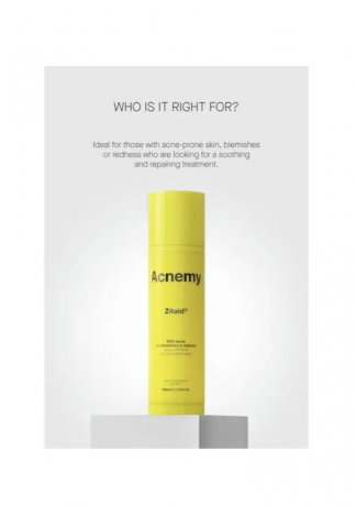Acnemy Zitaid SOS Spray 100ml, Спрей для лица от акне Acnemy Zitaid SOS Spray, антибактериальный, от покраснений и высыпаний, с гипохлорновой кислотой (HOCl), для проблемной кожи, 100 мл