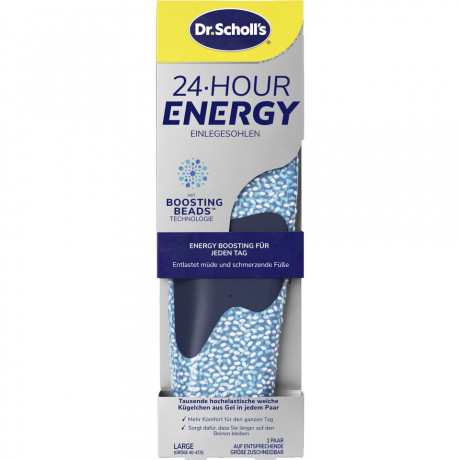 SCHOLL 24 Hour Energy Einlegesohlen Gr. L 40-47,5, 1 St, Шолль Стельки энергия 24 часа, размер 40-47,5, амортизация, 1 пара