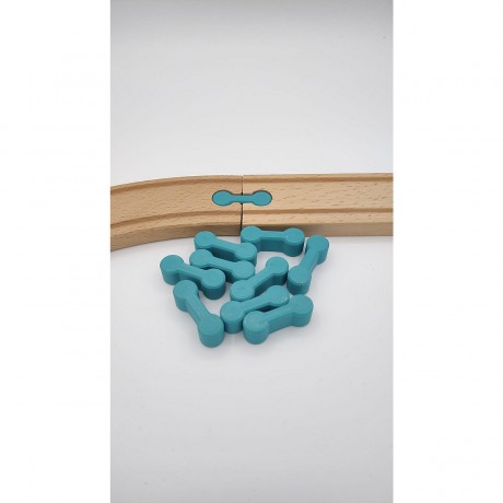 KCMMPF3DPrint Holzeisenbahn 10 Verbindungsstucke | Kompatibel mit verschiedensten Holzeisenbahnen Деревянная железная дорога 10 соединительных частей | Совместимость с различными деревянными железными дорогами