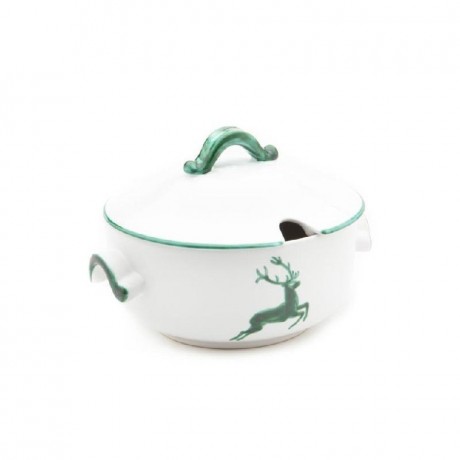 Gmundner Keramik Gmundner Keramik Gruner Hirsch Suppentopf glatt 2 L / h: 18 cm Керамическая кастрюля для супа Gmundner Green Deer, гладкая, 2 л / высота: 18 см