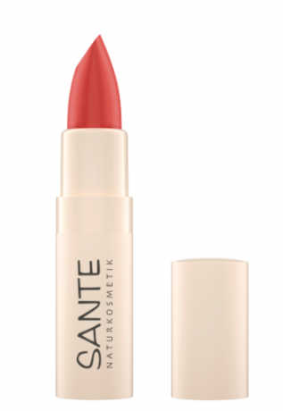 Sante Lippenstift Lipstick 01 Rose Pink, Санте Натуральная увлажняющая губная помада 01