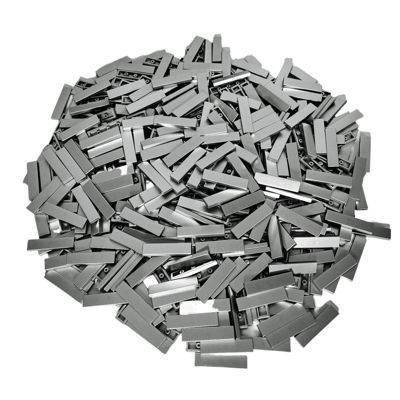 LEGO LEGO 1x4 Fliesen Silber - 250 Stuck - Metallic silver tile 2431 Плитка LEGO 1x4 серебристая - 250 штук - Серебряная металлическая плитка 2431