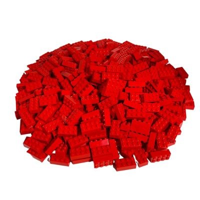 LEGO LEGO 2x4 Steine Rot - Classic, Basic, City - red 3001 Menge 250 Stueck LEGO 2x4 Bricks Red - Classic, Basic, City - красный 3001 Количество 250 штук