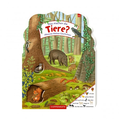 Coppenrath Verlag Was machen die Tiere? Что делают животные?