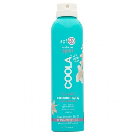 Coola Sunscreen Spray Sport Unscented LSF 50 Sonnenspray Classic, 237 мл