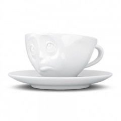 Fiftyeight Products TV Tassen Kaffeetasse weiss och bitte 0,20 L Чашка для ТВ кофейная чашка белая пожалуйста 0,20 л