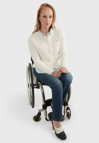 Tommy Hilfiger ADAPTIVE CABLE Cardigan beige АДАПТИВНЫЙ КАБЕЛЬ Кардиган бежевый