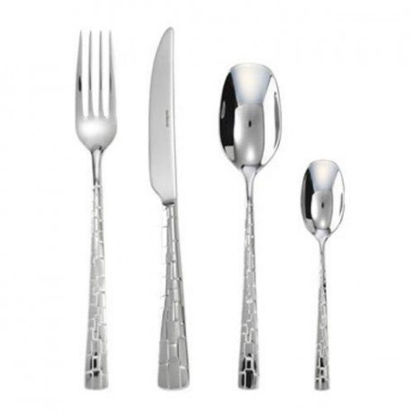 Sambonet Sambonet Skin - Edelstahl 18/10 Besteckset 24-tlg. Vollheft / Monoblock Набор столовых приборов Sambonet Skin - нержавеющая сталь 18/10 24 шт. Полный буклет/моноблок