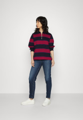 Tommy Hilfiger HALF ZIP RUGBY Sweatshirt dark blue ПОЛУМОЛНИЯ РЕГБИ Толстовка темно-синий