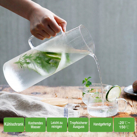 TOPMELON TOPMELON Wasserkocher Glaskessel, Wasserkocher mit Deckel und Teekannen, 1 l  Чайник TOPMELON стеклянный, чайник с крышкой и чайниками, 1 л