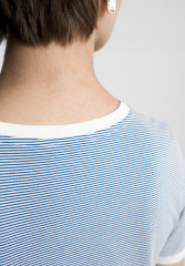 Tommy Hilfiger STRIPE Print T-shirt ultra blue  ecru breton stp ПОЛОСКА Футболка с принтом ультра синий экрю бретон стп