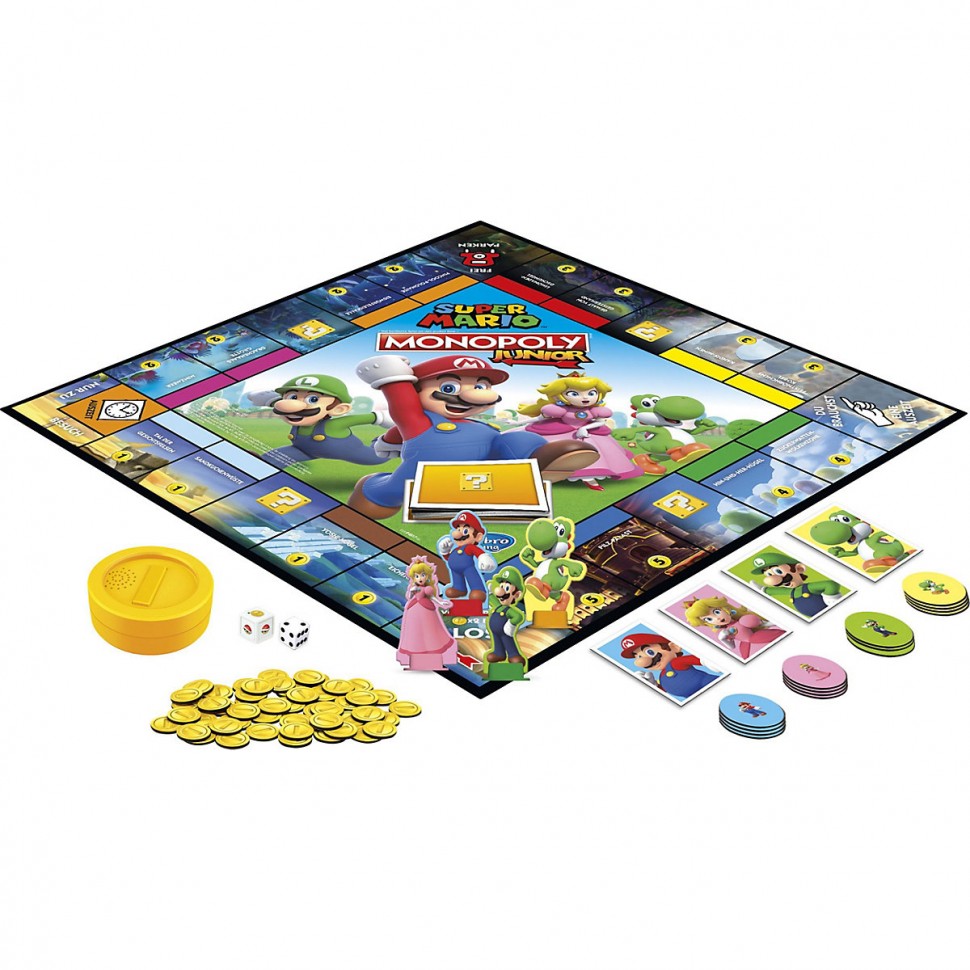 Купить Hasbro Monopoly Junior Super Mario Edition Монополия Джуниор Супер  Марио Издание в интернет-магазине Diskontshop.eu Германия всего за 3 715  руб. в