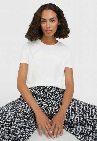 Tommy Hilfiger REG TONAL  Print T-shirt ecru REG TONAL Футболка с принтом экрю