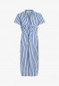 Tommy Hilfiger STRIPE POPLIN TWIST FRONT Shirt dress banker stp ultra blue STRIPE POPLIN TWIST FRONT Платье-рубашка банкир стп ультра синий