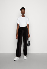 Tommy Hilfiger WIDE LEG PANTS Tracksuit bottoms black ШИРОКИЕ БРЮКИ Спортивные штаны черный