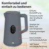 ADE ADE Wasserkocher Energiesparender Wasserkocher mit Temperatureinstellung  LED-Display, 1.5 l, 1800 W, 5 wahlbare Temperaturstufen (40-100°C), Warmhalte-Funktion, 1800 W grau Чайник ADE Энергосберегающий чайник с регулировкой температуры, светодиодный 