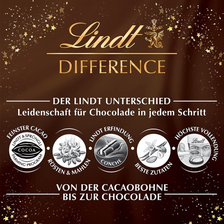 Lindt Frohes Fest Mini Tisch 115g х 3STK, Адвент календарь 2025, 24 сладких сюрприза, 115 грамм x 3 штуки