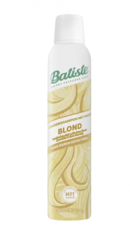 Batiste Trockenshampoo mit Farbe Blond, Батист Сухой шампунь для светлых волос, освежает волосы и маскирует корни, 200 мл