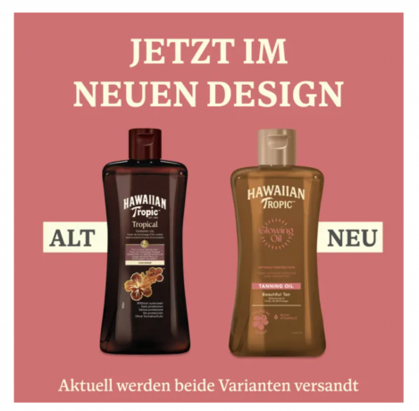 Hawaiian Tropic Glowing Oil Масло для красивого загара, с витамином Е, 200мл
