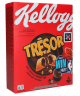 Kelloggs Tresor Choco Nut 410g x 5st, Сухие завтраки, подушечки с шоколадно-ореховой начинкой, хрустящие, для завтрака Германия, Набор 5 шт х 410 г 