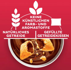 Kelloggs Tresor Choco Nut 410g x 5st, Сухие завтраки, подушечки с шоколадно-ореховой начинкой, хрустящие, для завтрака Германия, Набор 5 шт х 410 г 