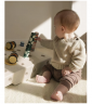 MODU Baby Activity Set 0-12 months, Мягкий развивающий конструктор, сенсорная игрушка для детей 0-1 год, 12 игровых активностей, безопасный EPP, песочный/желтый